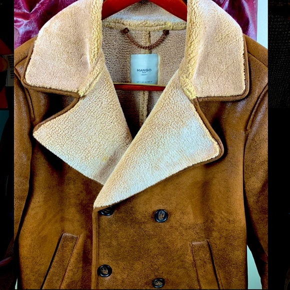 Mango Double-Breasted Sheer Wool Jacket - Picture 3 of 15